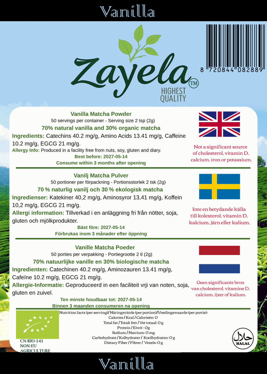 Vanilla Matcha 100gr
